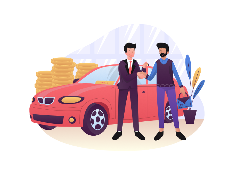 Webseite für Autohandel